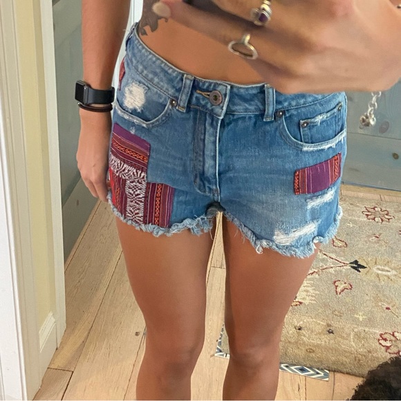 bullhead patchwork jean shorts - Picture 2 of 5